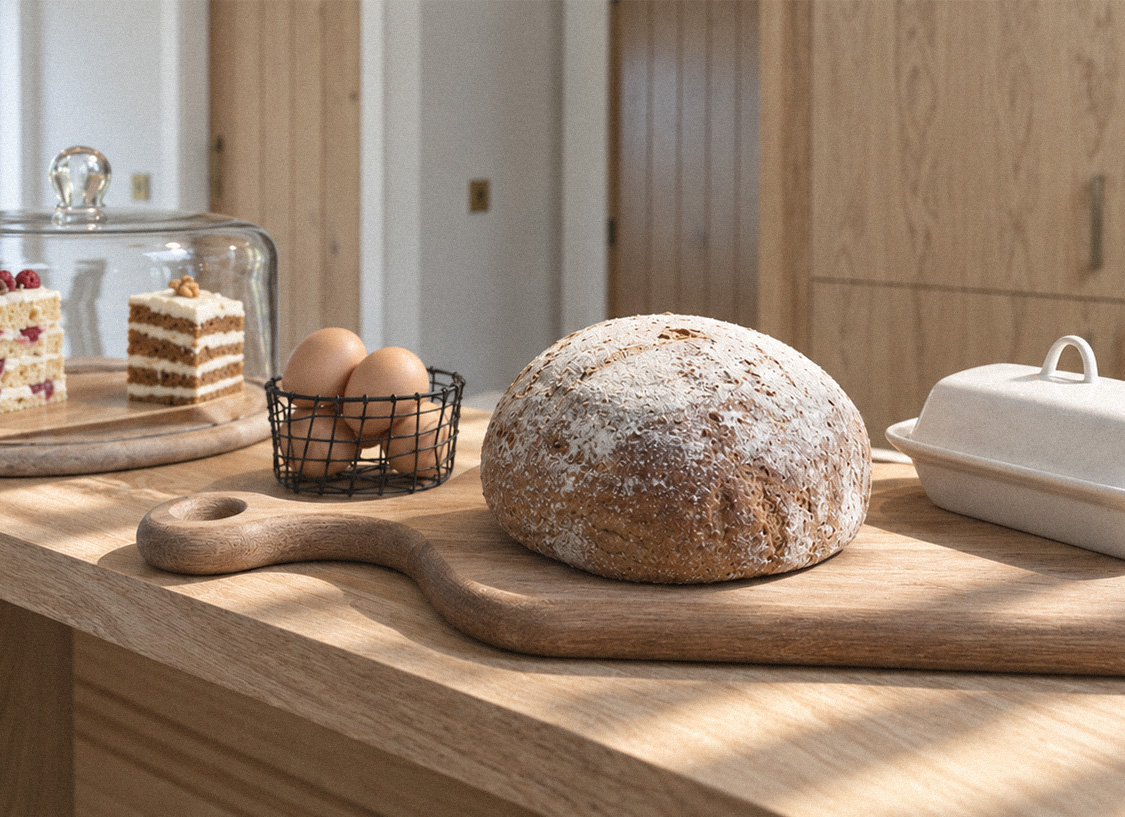 Bread and thoughtful hospitality details at The Old Workshop